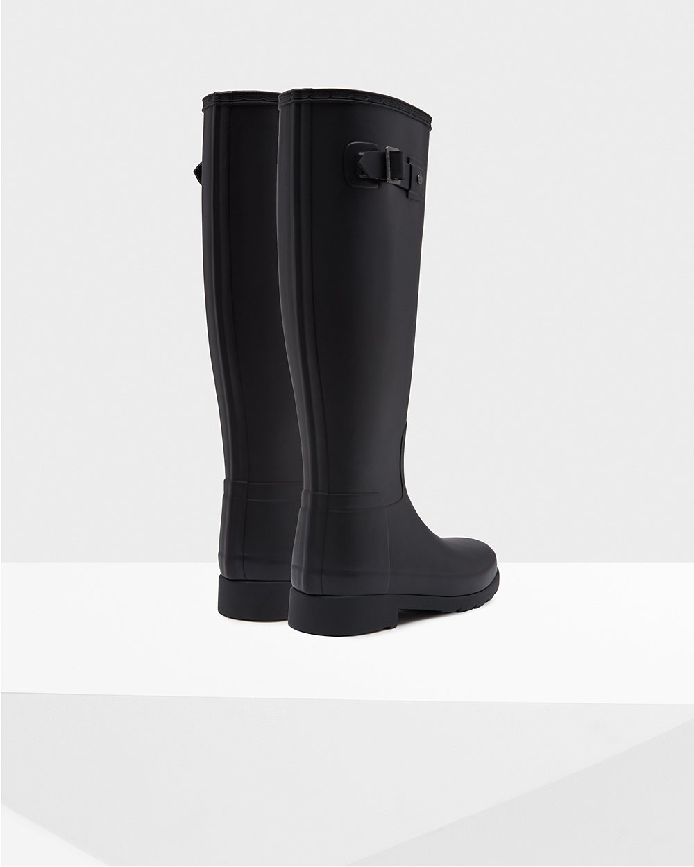 Womens Hunter Tall Rain Boots Black - Original Refined - 9154876-SY